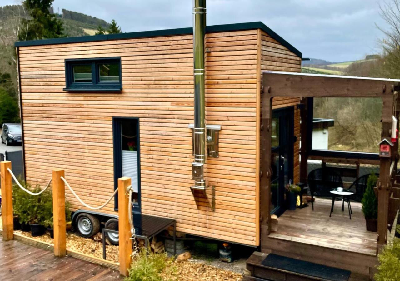Villa Tiny House Klitzeklein Am Waldrand Von Elpe à Olsberg Extérieur photo