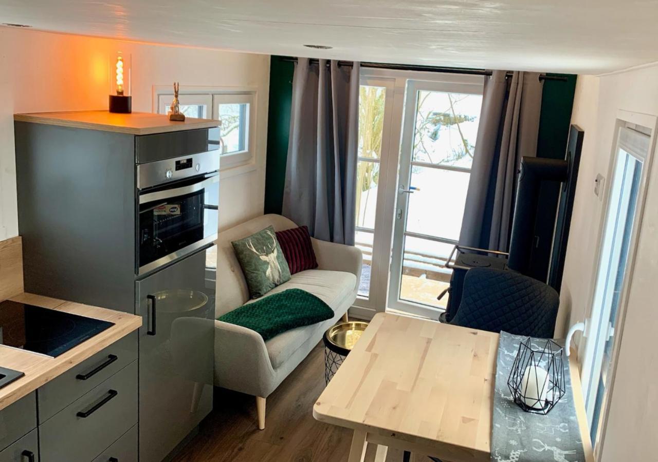 Villa Tiny House Klitzeklein Am Waldrand Von Elpe à Olsberg Extérieur photo